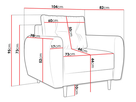 Fotel - wymiary