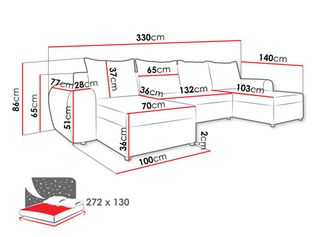 narożnik rozkładany