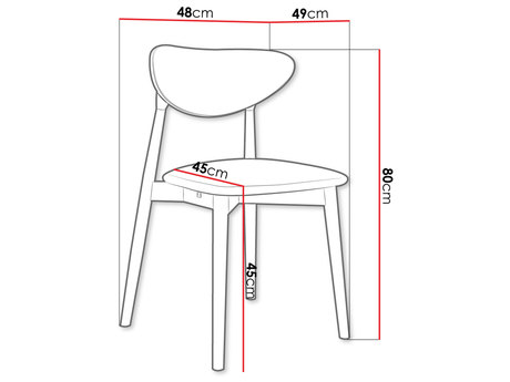 Krzesło - wymiary