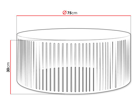 Stolik kawowy - wymiary