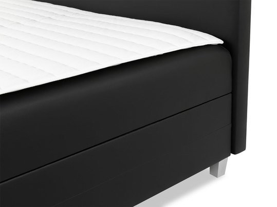 nowoczesne łóżko kontynentalne z pojemnikiem na pościel Trunida LED