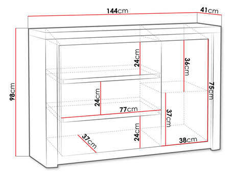 Komoda - wymiary