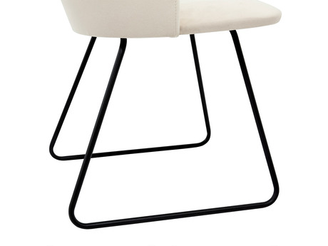 krzesło na metalowych nogach Tosiano