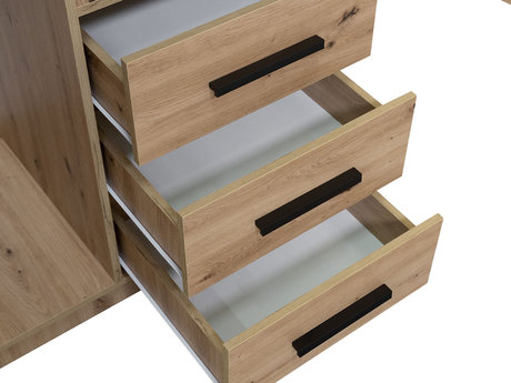 szuflady szafy z lustrem Korku D2