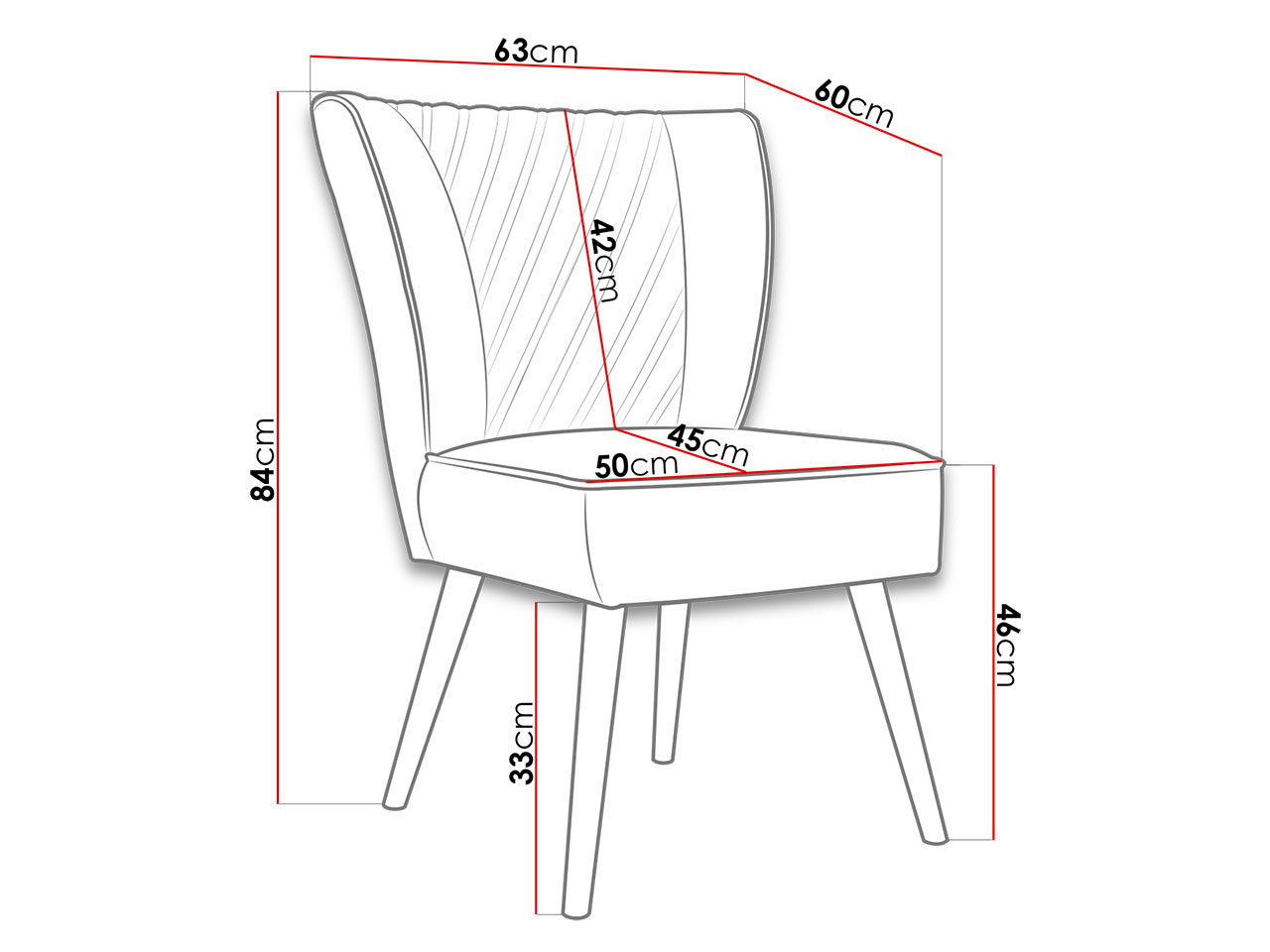 wymiary fotela