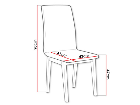 Krzesło - wymiary