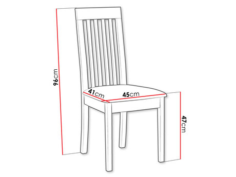 Krzesło - wymiary